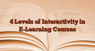 4 Levels of Interactivity in E-Learning Courses