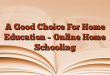 A Good Choice For Home Education – Online Home Schooling