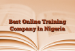 Best Online Training Company in Nigeria