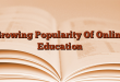 Growing Popularity Of Online Education