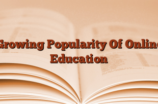 Growing Popularity Of Online Education
