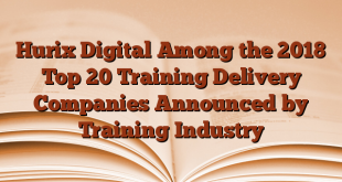 Hurix Digital Among the 2018 Top 20 Training Delivery Companies Announced by Training Industry