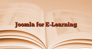Joomla for E-Learning