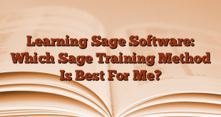 Learning Sage Software: Which Sage Training Method Is Best For Me?