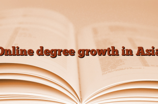 Online degree growth in Asia
