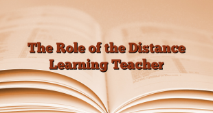 The Role of the Distance Learning Teacher