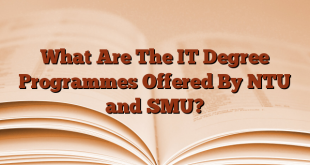 What Are The IT Degree Programmes Offered By NTU and SMU?