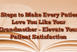 5 Steps to Make Every Patient Love You Like Your Grandmother – Elevate Your Patient Satisfaction