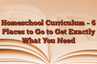Homeschool Curriculum – 6 Places to Go to Get Exactly What You Need