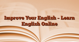 Improve Your English – Learn English Online