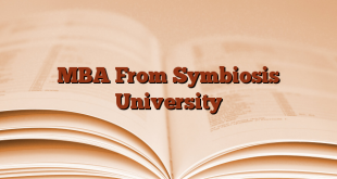 MBA From Symbiosis University