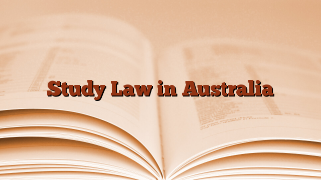 Study Law in Australia