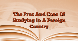 The Pros And Cons Of Studying In A Foreign Country