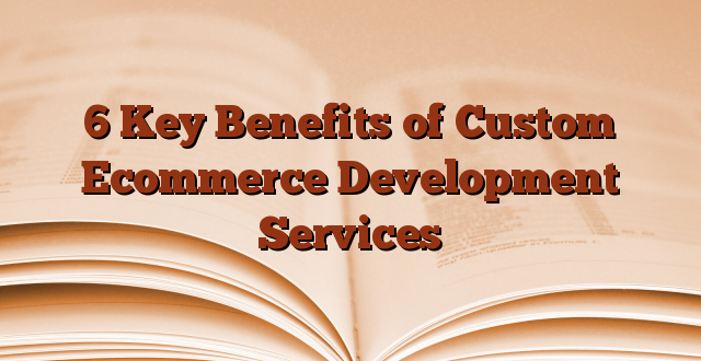 6 Key Benefits of Custom Ecommerce Development Services