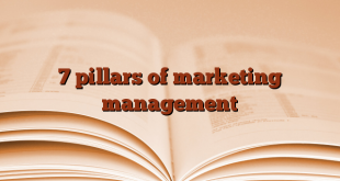 7 pillars of marketing management