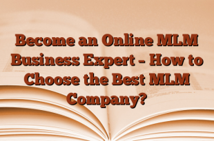 Become an Online MLM Business Expert – How to Choose the Best MLM Company?