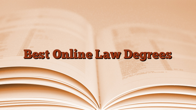 Best Online Law Degrees