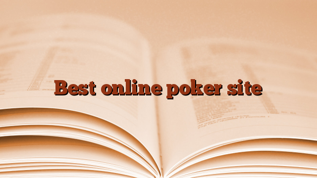 Best online poker site