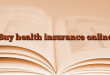 Buy health insurance online