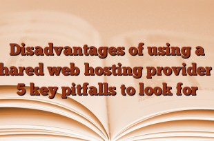 Disadvantages of using a shared web hosting provider – 5 key pitfalls to look for