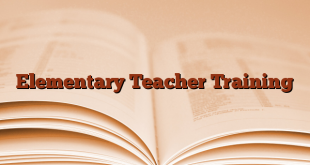 Elementary Teacher Training