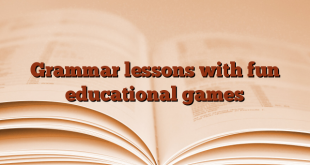 Grammar lessons with fun educational games