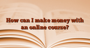 How can I make money with an online course?