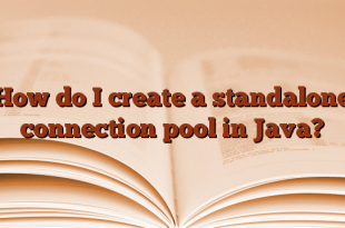 How do I create a standalone connection pool in Java?