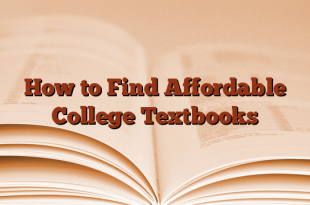 How to Find Affordable College Textbooks