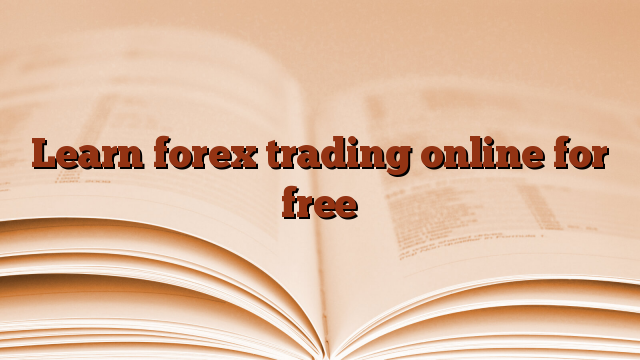 Learn forex trading online for free