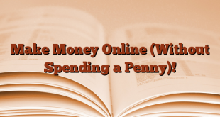 Make Money Online (Without Spending a Penny)!