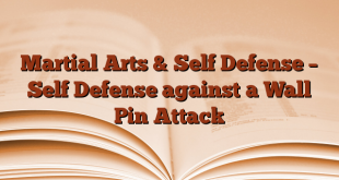 Martial Arts & Self Defense – Self Defense against a Wall Pin Attack