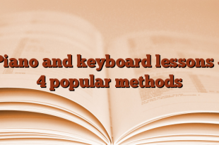 Piano and keyboard lessons – 4 popular methods