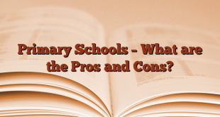 Primary Schools – What are the Pros and Cons?
