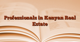 Professionals in Kenyan Real Estate