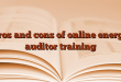 Pros and cons of online energy auditor training