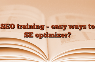 SEO training – easy ways to SE optimizer?