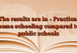 The results are in – Practical home schooling compared to public schools