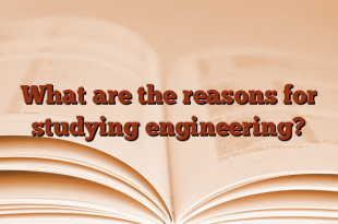 What are the reasons for studying engineering?
