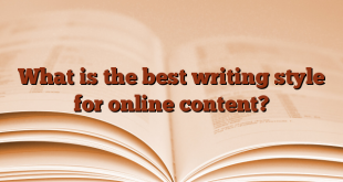 What is the best writing style for online content?