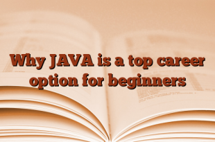 Why JAVA is a top career option for beginners