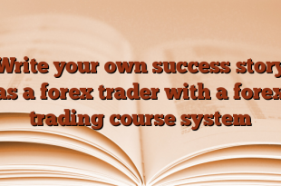 Write your own success story as a forex trader with a forex trading course system