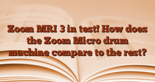 Zoom MRI 3 in test!  How does the Zoom Micro drum machine compare to the rest?