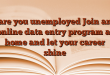 are you unemployed  Join an online data entry program at home and let your career shine