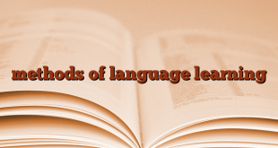 methods of language learning