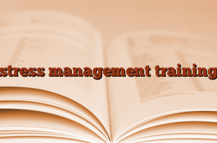 stress management training