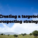 Creating a targeted prospecting strategy