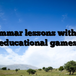 Grammar lessons with fun educational games