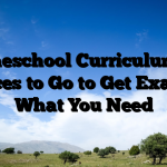 Homeschool Curriculum – 6 Places to Go to Get Exactly What You Need