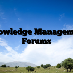 Knowledge Management Forums